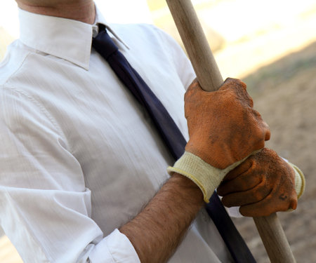 Repairman working in the house, construction and architecture conceptsの写真素材