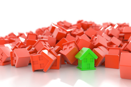 Home and energy efficiency illustration conceptsの写真素材