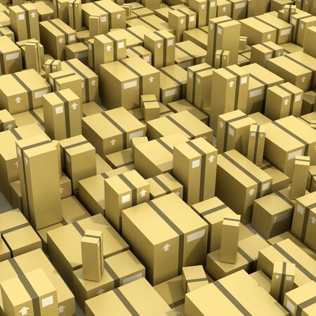 Logistics industry concepts, 3d illustrationの写真素材