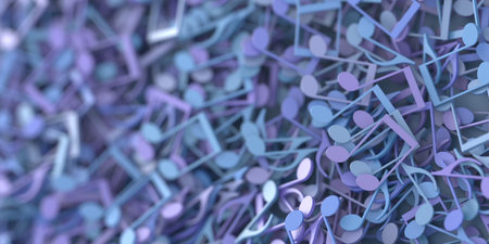 Art and music 3d rendering conceptual backgroundの写真素材