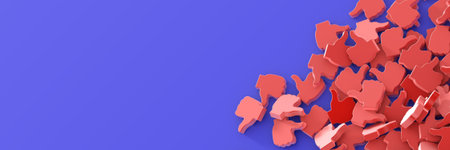 Original 3d rendering illustration, social media conceptsの写真素材