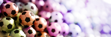 Football sport background, original 3d renderingの写真素材