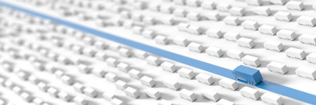 Fast truck on the best lane, original 3d renderingの写真素材