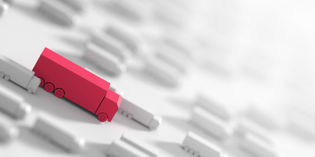 Logistics industry concepts, 3d rendering illustrationの写真素材