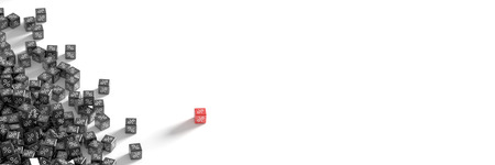 Infinite discount symbols on blocks, 3d rendering backgroundの写真素材