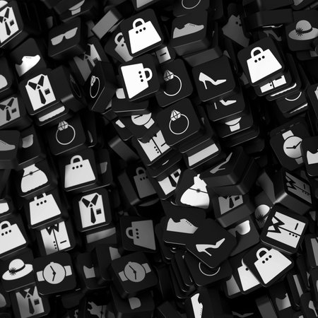 Fashion and accessories concepts, 3d rendering backgroundの写真素材