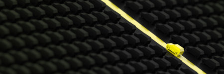 Traffic and road concepts, 3d illustration renderingの写真素材