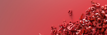 Infinite question marks, original 3d illustrationの写真素材