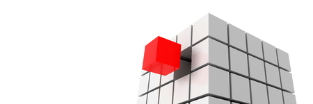 Leadership concept, original 3d render backgroundの写真素材