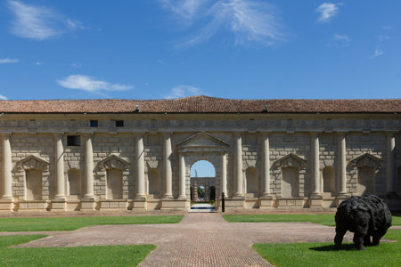 Palazzo del Te in the famous town of Mantua, in the north of Italyのeditorial素材