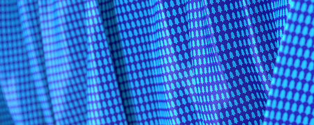 Christmas textile background with tree pattern icons; original 3d rendering backgroundの写真素材