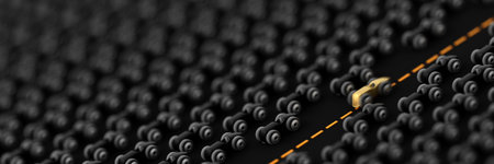 The fastest race car, business and leadership concepts, 3d rendering horizontal backgroundの写真素材