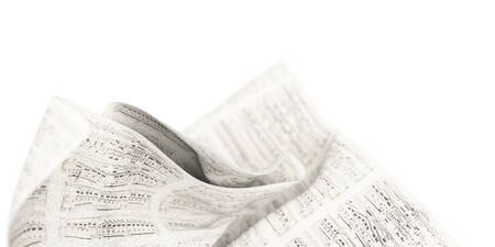 Musical notes fabric background, 3d renderingの写真素材