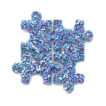 Jigsaw background, teamwork and strategy concepts, original 3d rendering