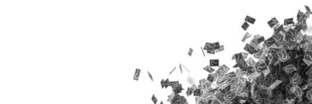 Infinite question marks cards, original 3d renderingの写真素材