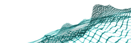 Abstract wireframe background, 3d rendering