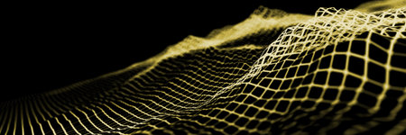 Abstract wireframe background, 3d rendering