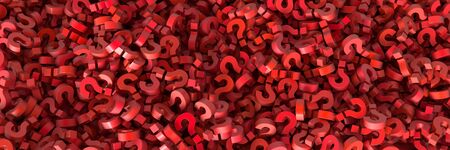 Infinite question marks, original 3d illustrationの写真素材