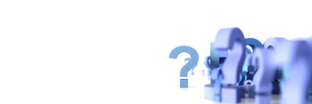 infinite question icons, original 3d rendering; business and marketing concepts