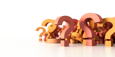 infinite question icons, original 3d rendering; business and marketing conceptsの写真素材