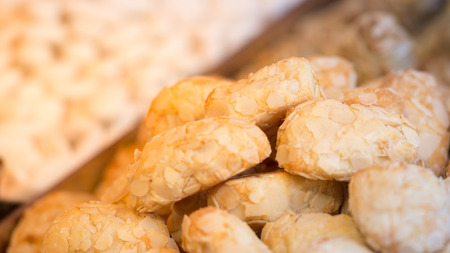 Vibrant and multi colored mixed sweets in a street marketの写真素材