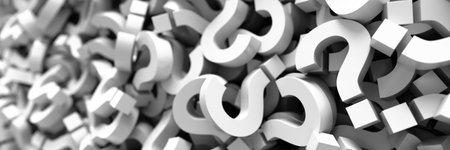 infinite question icons, original 3d rendering; business and marketing concepts