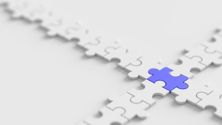 Jigsaw background, teamwork and strategy concepts, original 3d rendering
