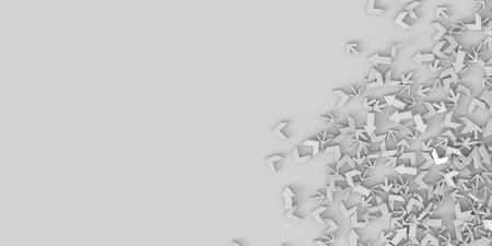 Infinite arrows background, business choice theme, original 3d rendering