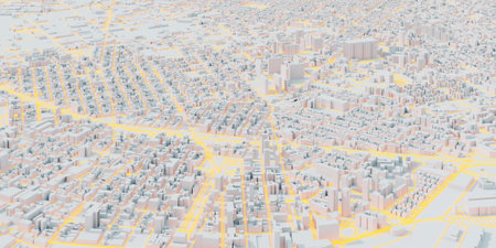 Techno mega city; urban and futuristic technology concepts, original 3d rendering