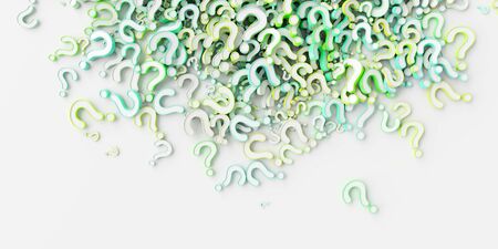 Infinite question marks, business concepts; original 3d renderingの写真素材