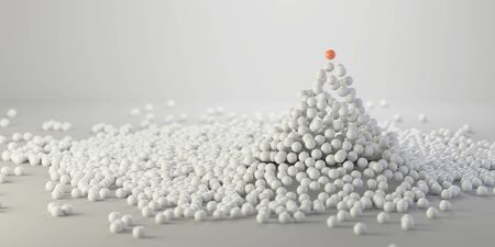 Leadership and victory concepts, 3d rendering illustrationの写真素材