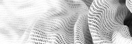 Infinite random numbers 3d rendering, original background, technology and science concepts