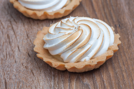 muffins on wood backgroundの写真素材