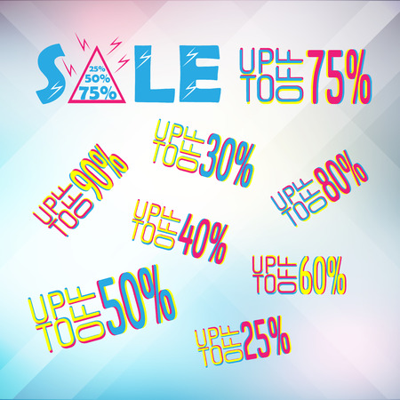 big set of sale banner elemnts background and  poster designsのイラスト素材