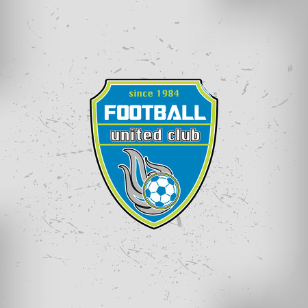 Soccer Football team Badge Logo Emblem Design Templatesのイラスト素材