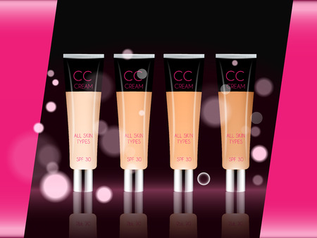 Cosmetic product foundation make upのイラスト素材