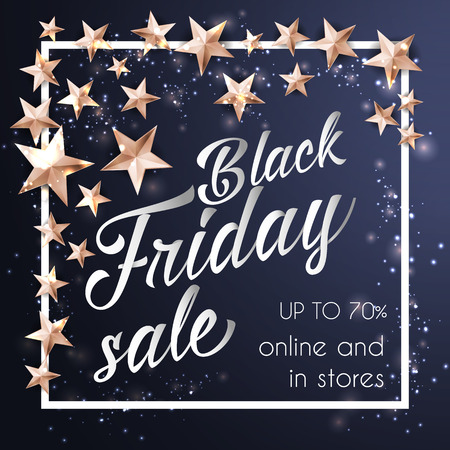 Black Friday Sale Banner Templateのイラスト素材