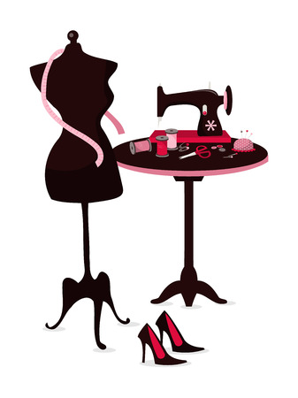 A chic vector illustration of fashion design concept.のイラスト素材