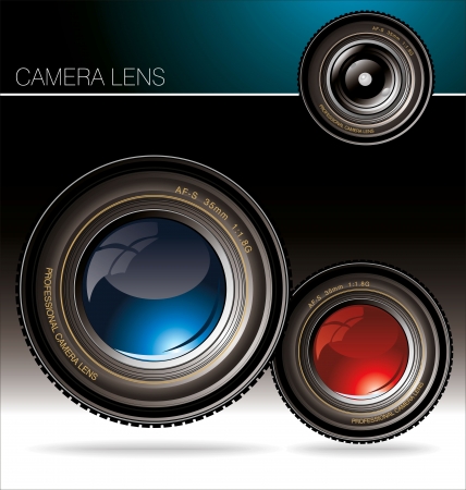 Camera lensのイラスト素材