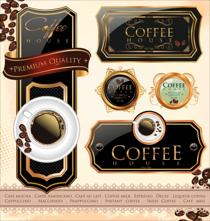 Coffee design templates  Vector illustrationのイラスト素材