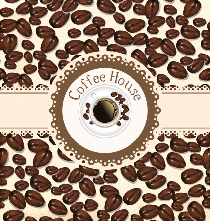 The concept of coffee house menu  Vector illustrationのイラスト素材