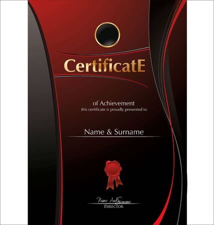 Luxury certificate templateのイラスト素材