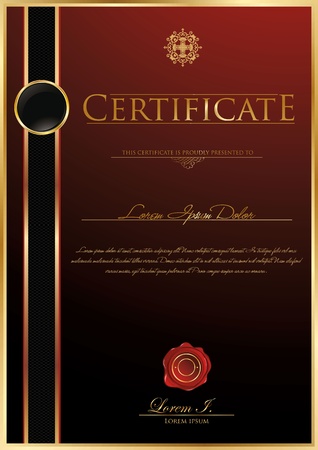 Luxury certificate templateのイラスト素材