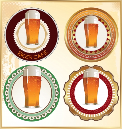 Beer vintage label designのイラスト素材