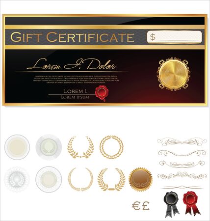Luxury gift card templateのイラスト素材