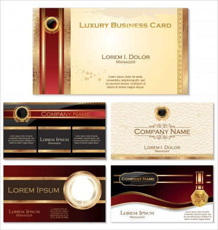 Luxury business card setのイラスト素材