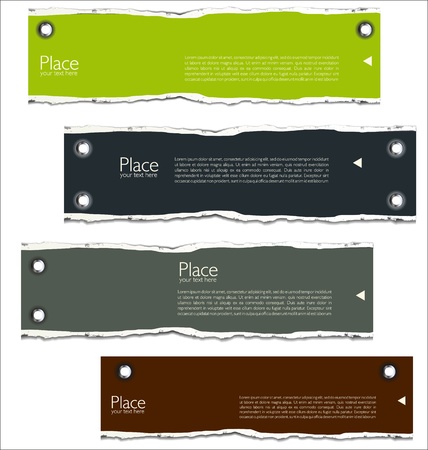 Torn paperのイラスト素材