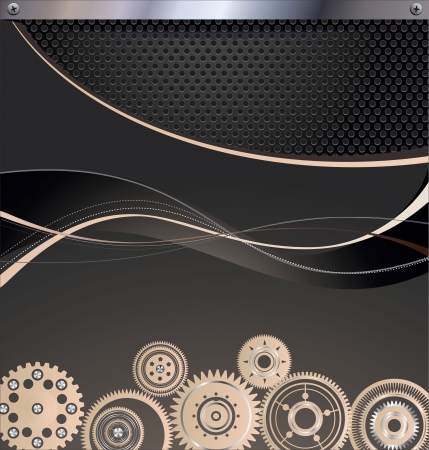 Abstract gear backgroundのイラスト素材