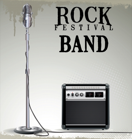 Rock festival backgroundのイラスト素材