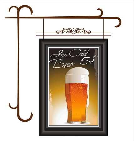 Ice cold beer backgroundのイラスト素材